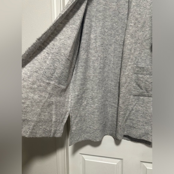 Lucky Brand Gray Wool Blend Long Sleeve Open Sweater Women's L - Picture 6 of 7